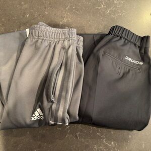 Adidas Kids Black and Gray Druids golf pants